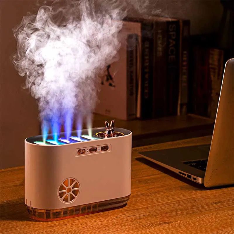 700ml Aromatherapy Flame Diffuser, Silent Relaxing Air Humidifier with Dynamic Light Effect for Home and Bedroom