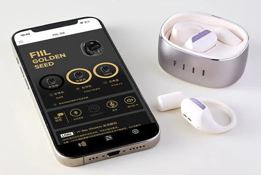 FIIL GS Open Ear Earbuds Wireless Heaphones, Wireless Earbuds with LDAC for Hi-Res Audio, Bluetooth 5.3 and Noise Reduction Earphone,IPX5 Waterproof, Open-Ear Heaphones