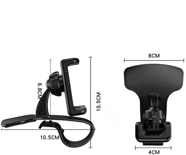 Yesido C103 360° Rotation Dashboard Phone Car Holder – Universal Clip Mount