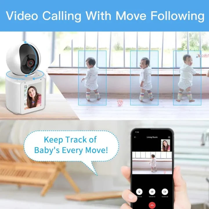 YESIDO 1080P Video Calling WIFI HD Camera, One Click Video Call Camera Night Vision Motion Detection Home Surveillance FOR BEST GIFT