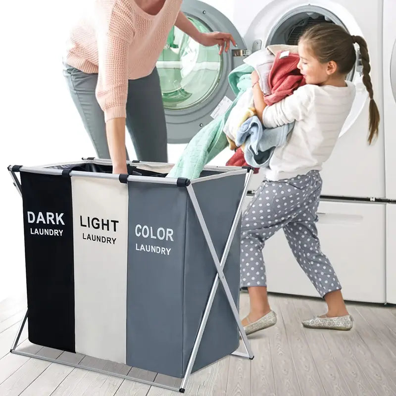 3-Color Large Capacity Laundry Basket
