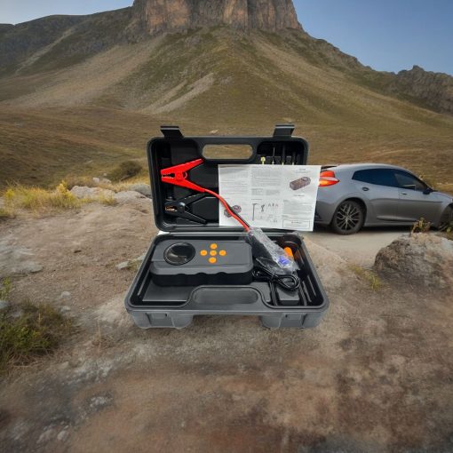 4 in 1 Portable Jump Starter With, Air Compressors, power bank, Small light, Operating voltage: 14.8V