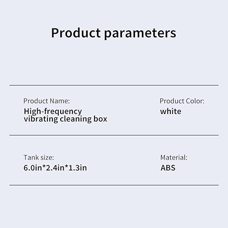 Digital screen ultrasonic cleaning machine - Jewelry makeup brushes glass cleaning machine, 10.1 fl oz capacity, portable wireless charger cleaner - White