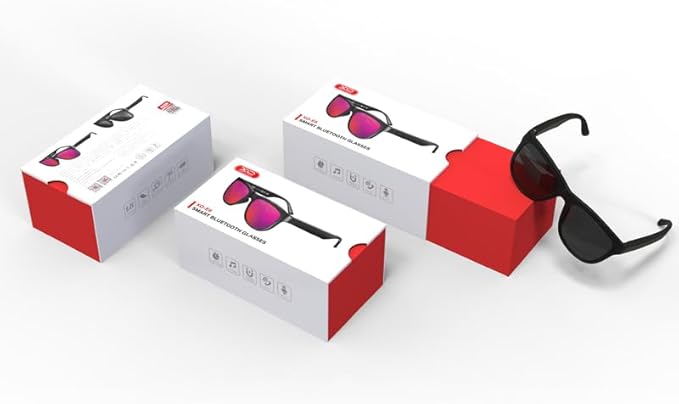 E6 Bluetooth Music Sunglasses – Smart Design with Music Playback for Outdoor Parties, 2023 Fashion Frame, 3-4 Hours Playback