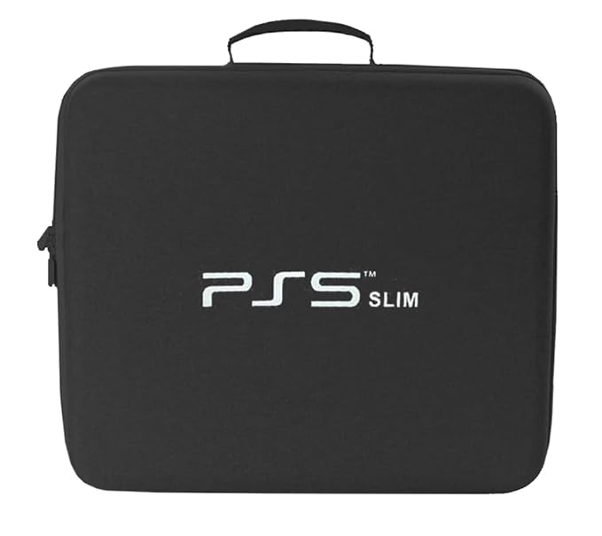 Storage Bag for PS5(Slim), Carrying Case Portable Waterproof Shockproof Nylon Fabric Bag Fits for PS5 (Slim) Travel Bag