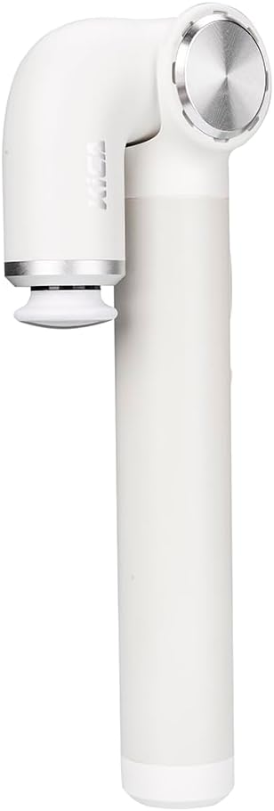 Kica EVO MINI Foldable Massage Gun, Portable Deep Tissue Muscle Massager with 3200RPM, Variable Speed, 5 Heads, 90° Foldable Rotation Angle, 235mm Extendable Handle