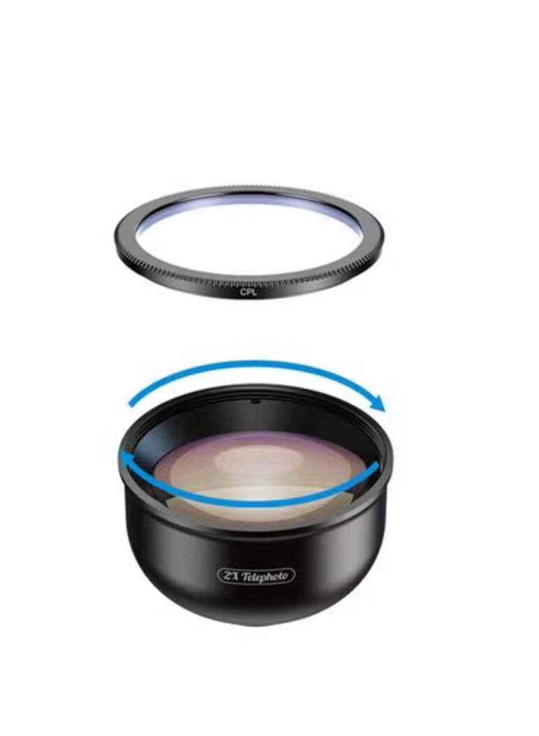 APEXEL APL-HB5 4K HD Professional 5 in 1 Lens Kit