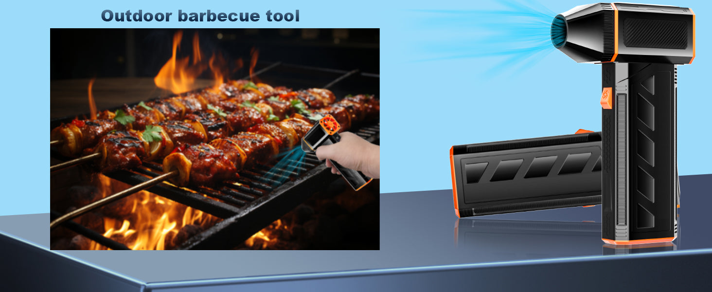 3-Speed Electric Duster, High-Speed Mini Jet Blower with Rechargeable Battery, Up to 150g Per Minute High-Speed Brushless Motor