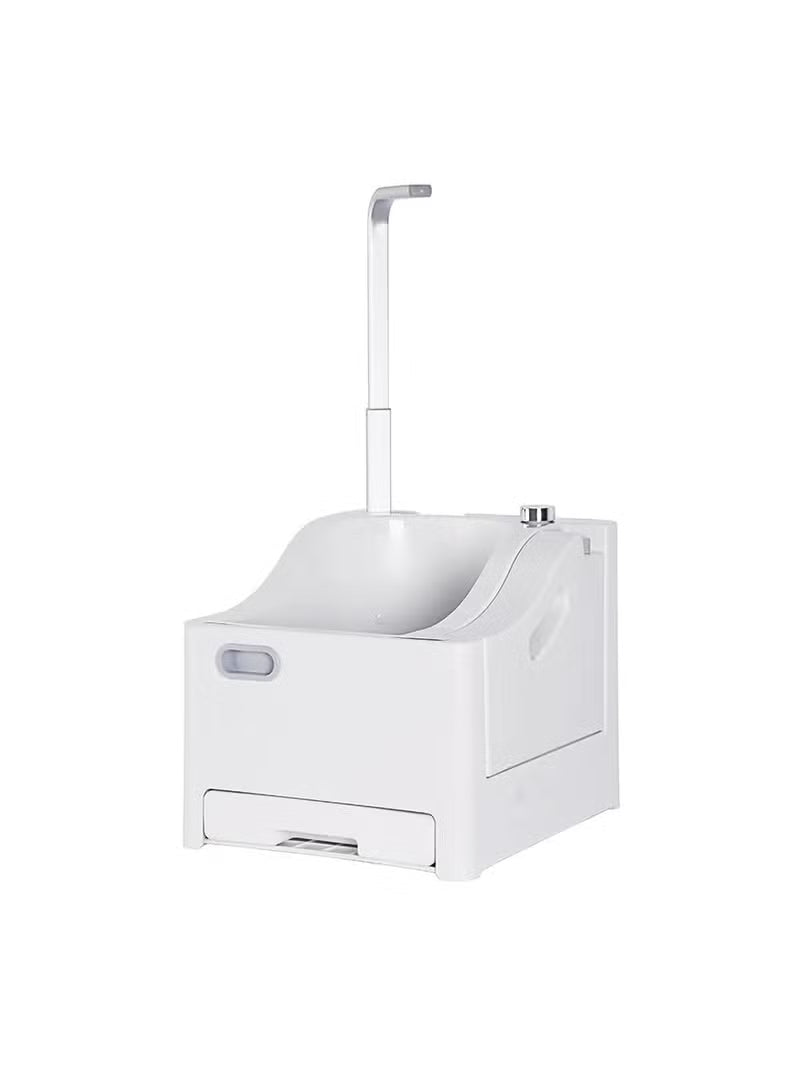 Portable Wudu Machine, Foot Pedal Activation, 1800mAh*2, 1-3H Working Time, Lightweight, Safe to Use, Convenient Body Wash Sprayer, 2.5L Clean Water Capacity, 2L Used Water Capacity