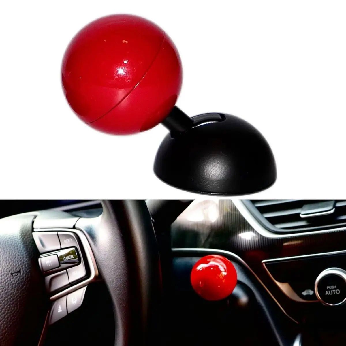 One Button Start Lever Car Engine Start Stop Button Joystick Full Metal Ball-bar Automotive Decorative Accessories