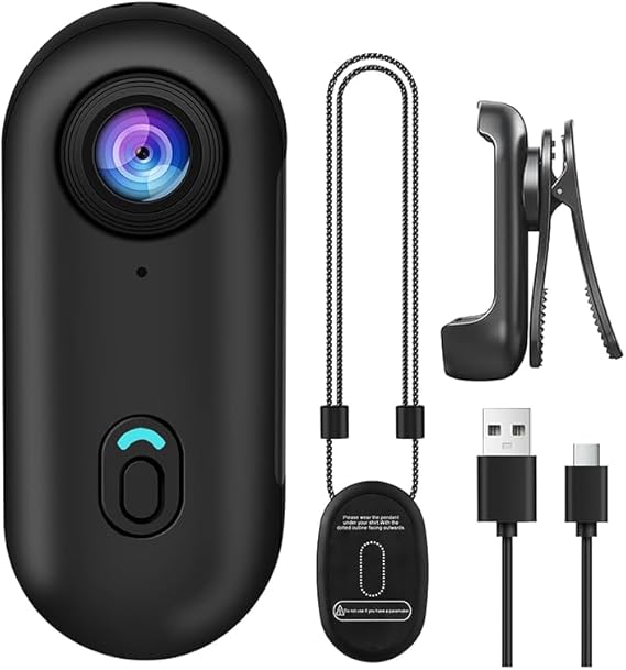 Body Camera, New 2025 Body Camera, 1080P/4K HD Pocket Action Camera, 170° Wide Angle, with Audio and Video Recording, Portable for Cycling, Diving