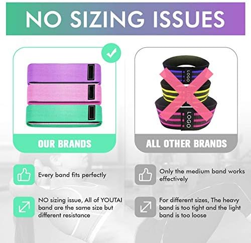 ADAK Resistance Bands Fabric,Exercise Bands Non Slip Hip Elastic Bands For Hip, Legs, Butt, Glutes And Thighs Workout, Thick Wide Fitness Loop Circle Resistance Bands, Set Of 3 Pack, Multicolor