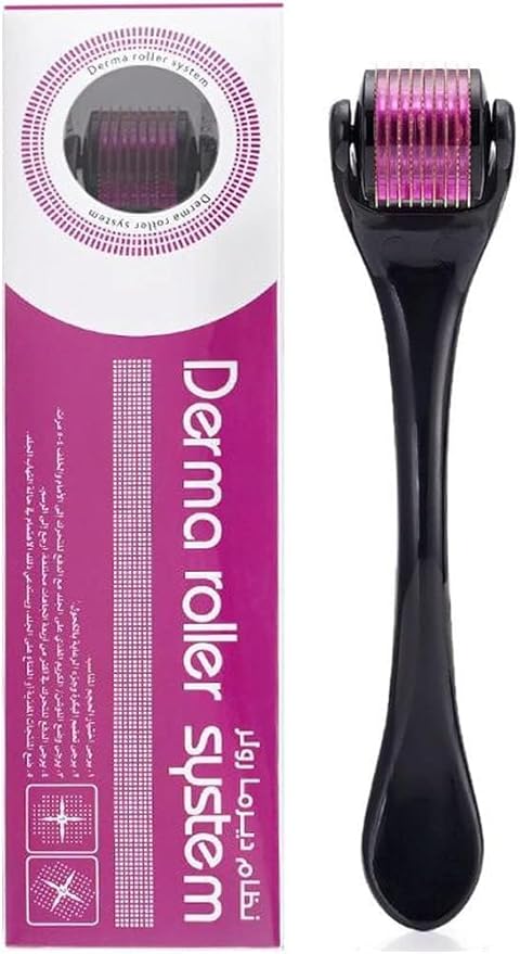 ProGrip Tools Derma Roller 0.5mm with 540 Titanium Needles : Skin Rejuvenation, Hair Growth, and Cellulite Reduction - Pain-Free Treatment for Thicker, Elastic Skin and Fuller Hair (Pack of 1)