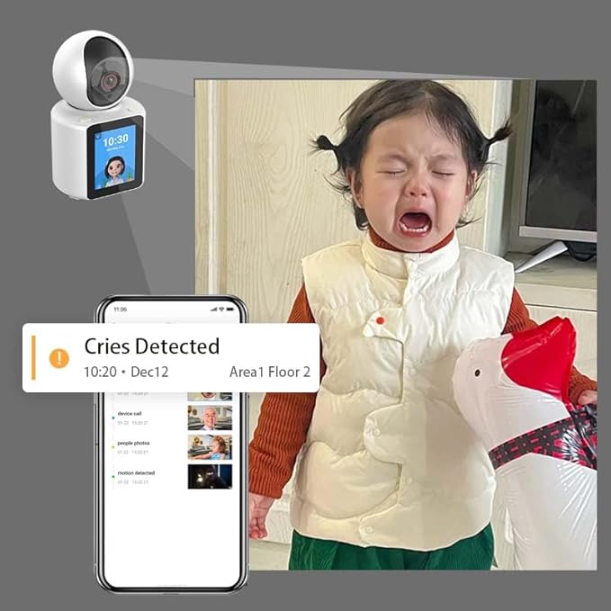 YESIDO 1080P Video Calling WIFI HD Camera, One Click Video Call Camera Night Vision Motion Detection Home Surveillance FOR BEST GIFT