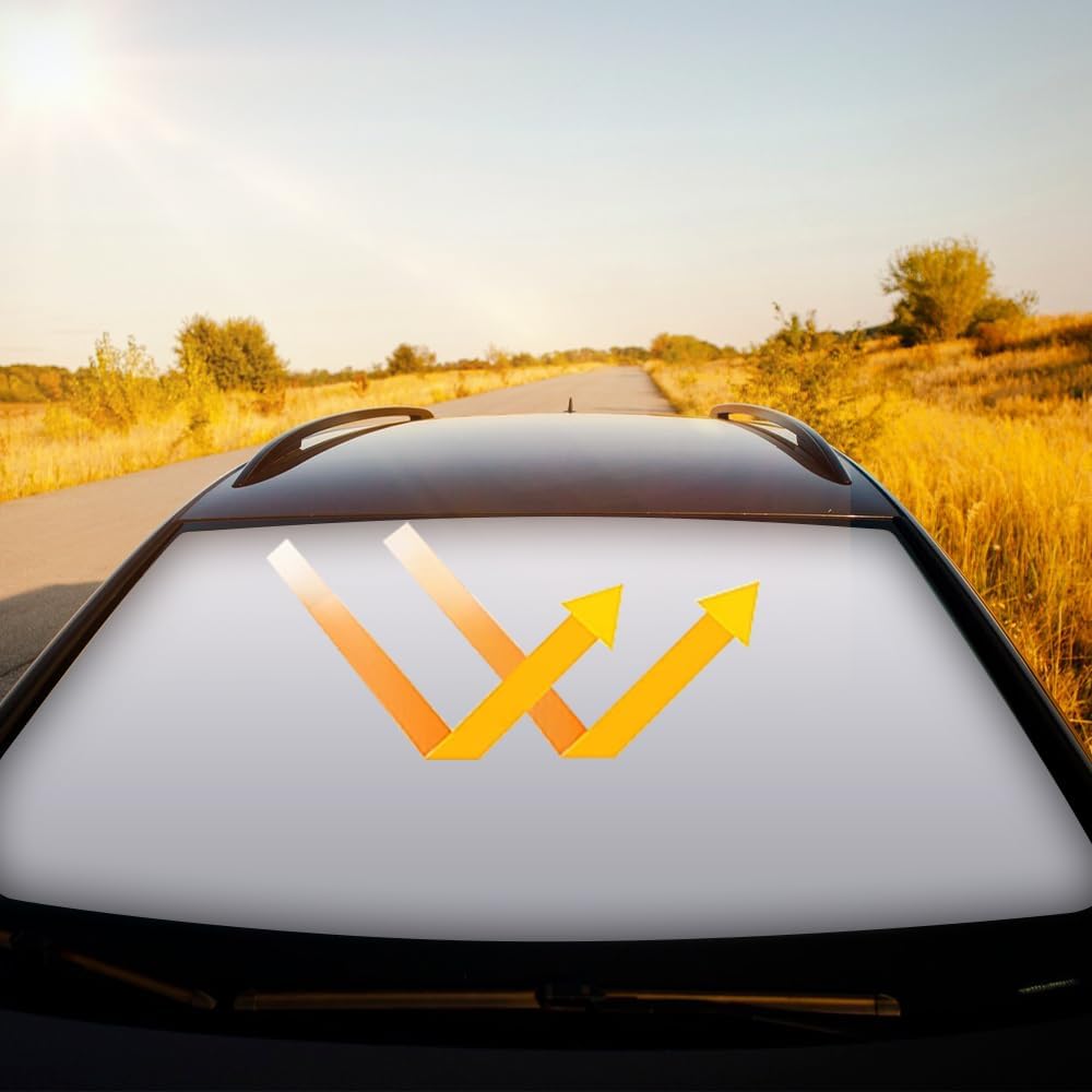 ADAK Automatic Retractable Car Sun Shade, Adjustable Car Sun Shade, Suction Cup Sunshade for Various Models, UV Ray Blocker for Drivers