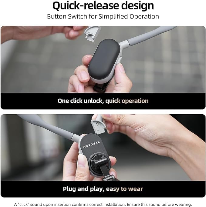 TELESIN Magnetic Neck POV Mount for Mobile Phone | MagSafe Compatible Cell Phone Neck Holder Vlog Selfie Mount Hand Free Chest Stand for iPhone