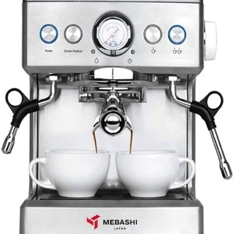 Mebashi™ Espresso Commercial Coffee Machine, 2.1L, 20Bar Pressure, Multicolour
