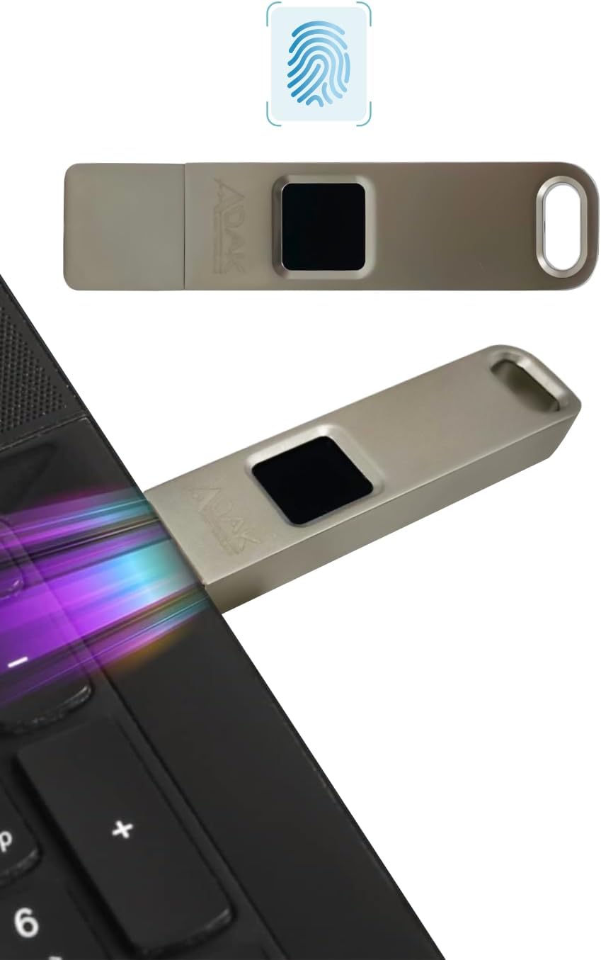 ADAK™ Fingerprint USB Flash Drive 3.0 - High-Speed Data Transfer & Security