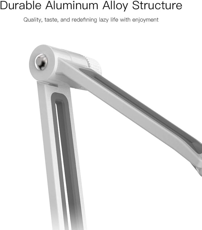 Yesido C33 Universal Lazy Tablet & Phone Holder – Adjustable Stand, White
