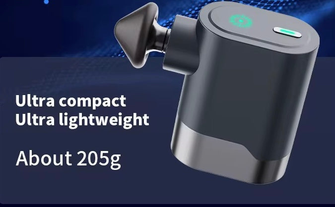 Smart P5 Pocket Mini Massage Gun - Portable Percussion Muscle Massager with 4 Interchangeable Heads & 3 Speed Levels