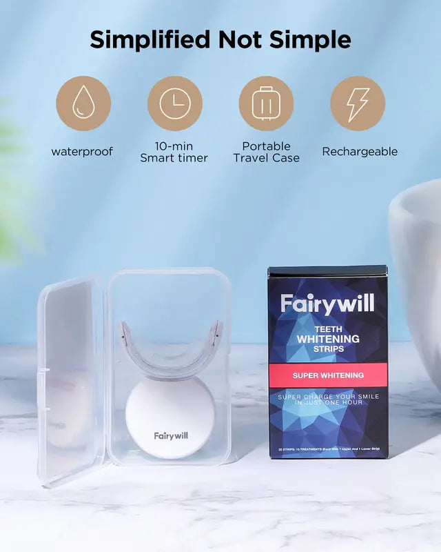 Fairywill Super Whitening Strips With Enhanced Light 28 Strips