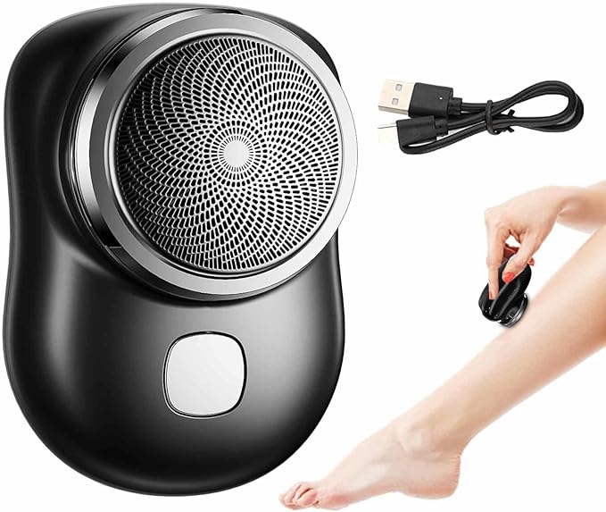 HYUNDAI Mini Electric Shaver, Fast Charging Mini Pocket Shaver Travel Electric Razor Portable Grooming Razor Electric Travel Shaver, Precise Shaving