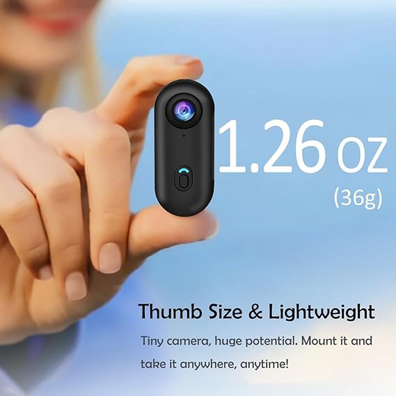 Body Camera, New 2025 Body Camera, 1080P/4K HD Pocket Action Camera, 170° Wide Angle, with Audio and Video Recording, Portable for Cycling, Diving