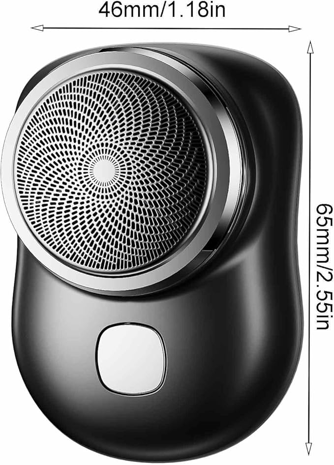 HYUNDAI Mini Electric Shaver, Fast Charging Mini Pocket Shaver Travel Electric Razor Portable Grooming Razor Electric Travel Shaver, Precise Shaving