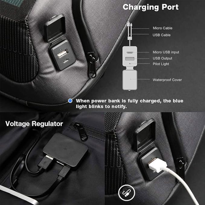 Solar Powered Backpack: Charge on the Go with Versatile Power & Storage