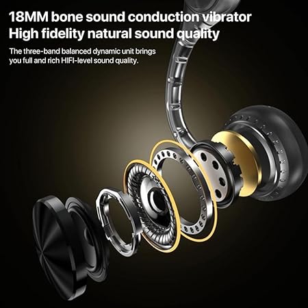 Yesido YSP12 Bone Conduction Bluetooth Headphones, Wireless Neckband Sport Headset