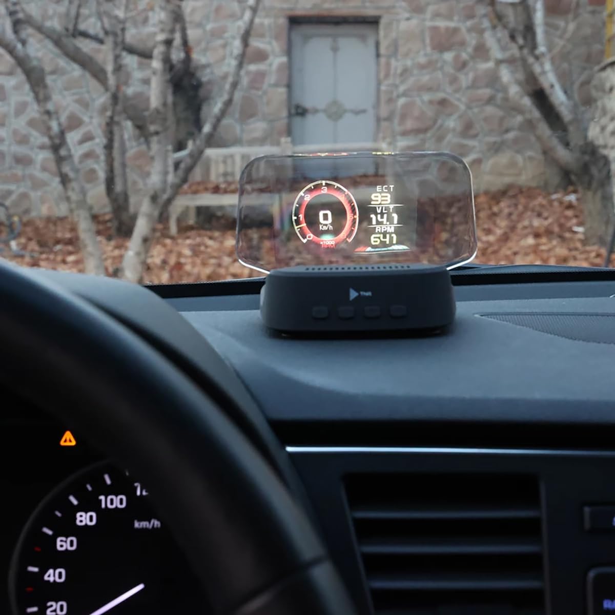ADAK Car HUD(head up display), Display with OBD+GPS functionality, a high-definition speedometer, and car diagnostic tool. It eliminates OBD fault