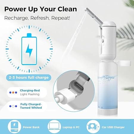 Portable Electric Bidet - Premium Travel Shattaf, Handheld Sprayer for Personal Hygiene - Ideal for Home, Office & Outdoor Use