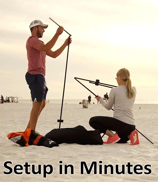 ADAK Sport Portable Game Set, Indoor & Outdoor No Boundaries Play Set with Net, 2 Paddles, 8 Birdies, Carrying Bag, Similar to Pickleball, Badminton and Tennis with A Whole New Spin On It