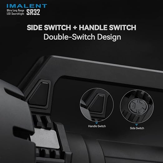 IMALENT SR32 Brightest Flashlight 120000 Lumens, 32 Extremely Bright XHP 50.3 hi LEDs up, PD 100W Fast Charging, OLED display