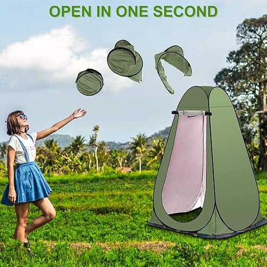 ADAK Outdoor Changing Clothes Tent, Pop Up Shower, Portable Folding Toilet With Carry Bag, Beach Dressing Room, Suitable for Camping/Beach