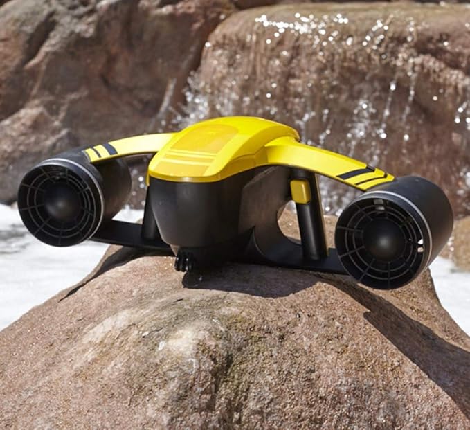 ROBOSEA Underwater Scooter, Seaflyer Waterproof Swimming Pool Sea Scooter 2 Speed Level for Diving, Underwater Sports Snorkeling Gear for Adults