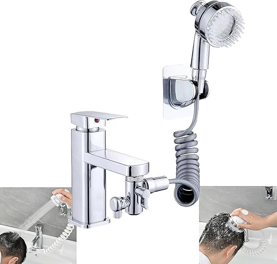 Multifunction Universal Water Taps, 3-in-1 Sink Faucet Sprayer, 1080° Swivel Robotic Arm Extension Faucet Aerator, Multi-Function Faucet