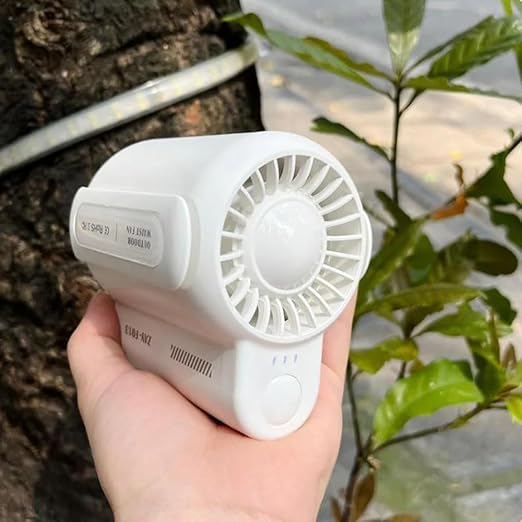 Cool Clip Fan Under Shirt, Clip-on Portable Air Cooler, Portable Waist Fan Rechargeable,3 Speeds Strong Airflow Wearable Personal Clip Fan, Belt Fan Clip on Waist Portable Cooling Fan (Black)