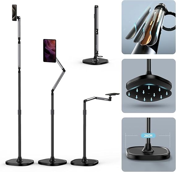 Magnetic Floor Stand for Phone & Tablet by TELESIN