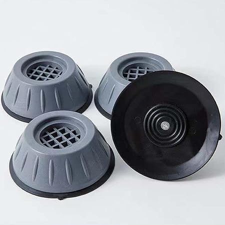 Sky-Touch 4Pcs Anti Vibration Pads For Washer Dryer Shock And Noise Cancellation, Washing Machine Stand To Prevent Shifting, Shaking Walking For Home, Gray