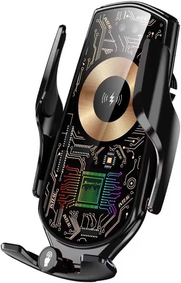 Adak Car Phone Holder with 15W Wireless Fast Charger, Phone Holder Car, Air Vent Mount Compatible with All Mobile Phones