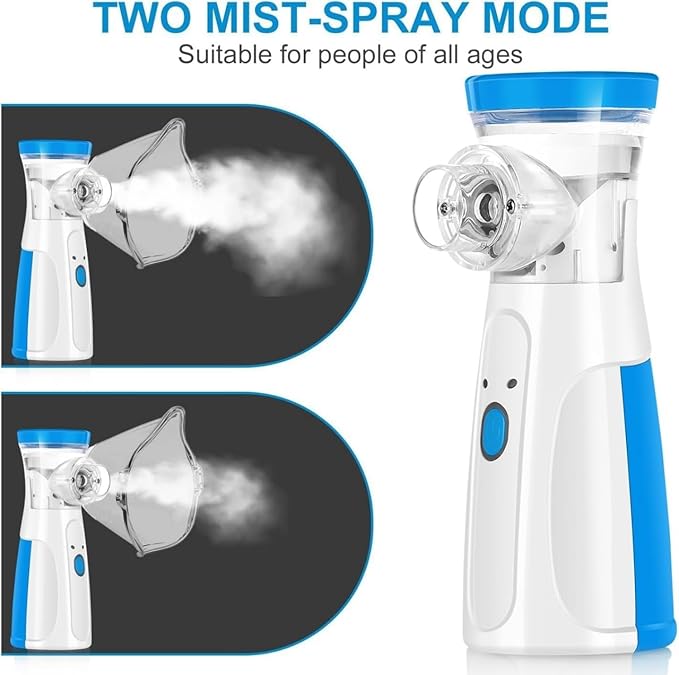 Portable Nebulizer Mini Vaporizers Machine Handheld Atomizers for Adults and Children Travel Nebulizer Steam Inhalator