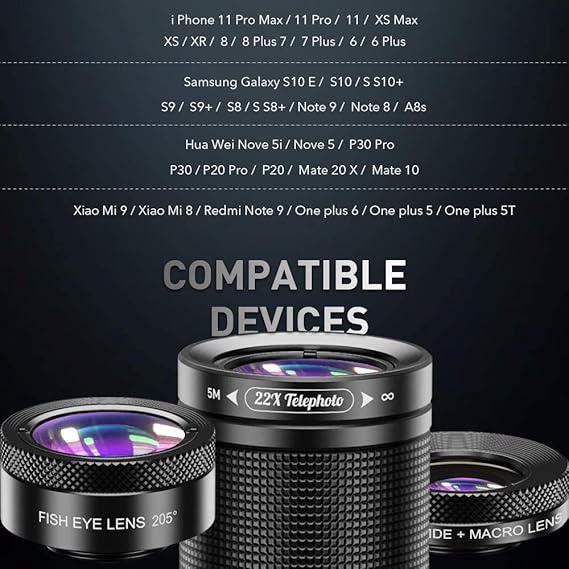 APEXEL 22X Telephoto Smartphone Lens Kit