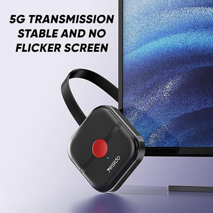 Yesido TV10 Wireless HD 2.4G Display Receiver - High-Definition Screen Mirroring for TV & Devices