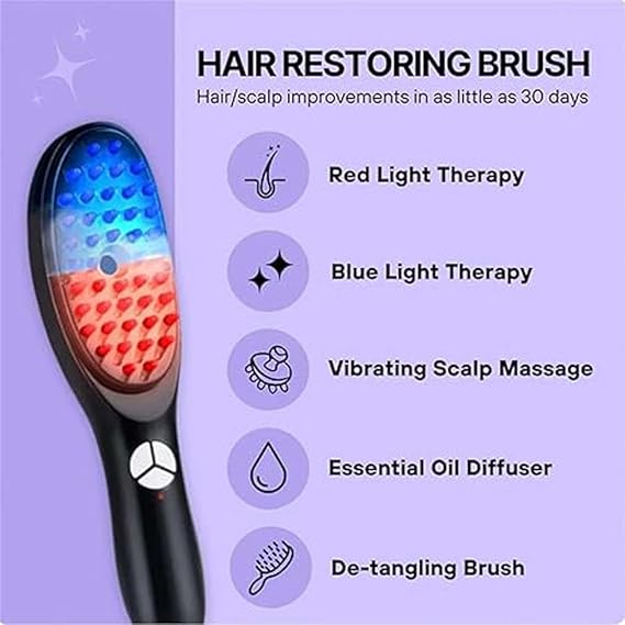 The Original Therabrush, The Original Therabrush for Hair, 2-in-1 Electric Scalp Massage Brush and Applicator Bottle, Innovative Hair Restoration Brush (1 Piece)