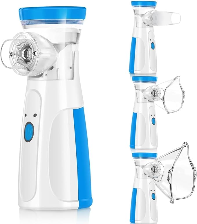 Portable Nebulizer Mini Vaporizers Machine Handheld Atomizers for Adults and Children Travel Nebulizer Steam Inhalator