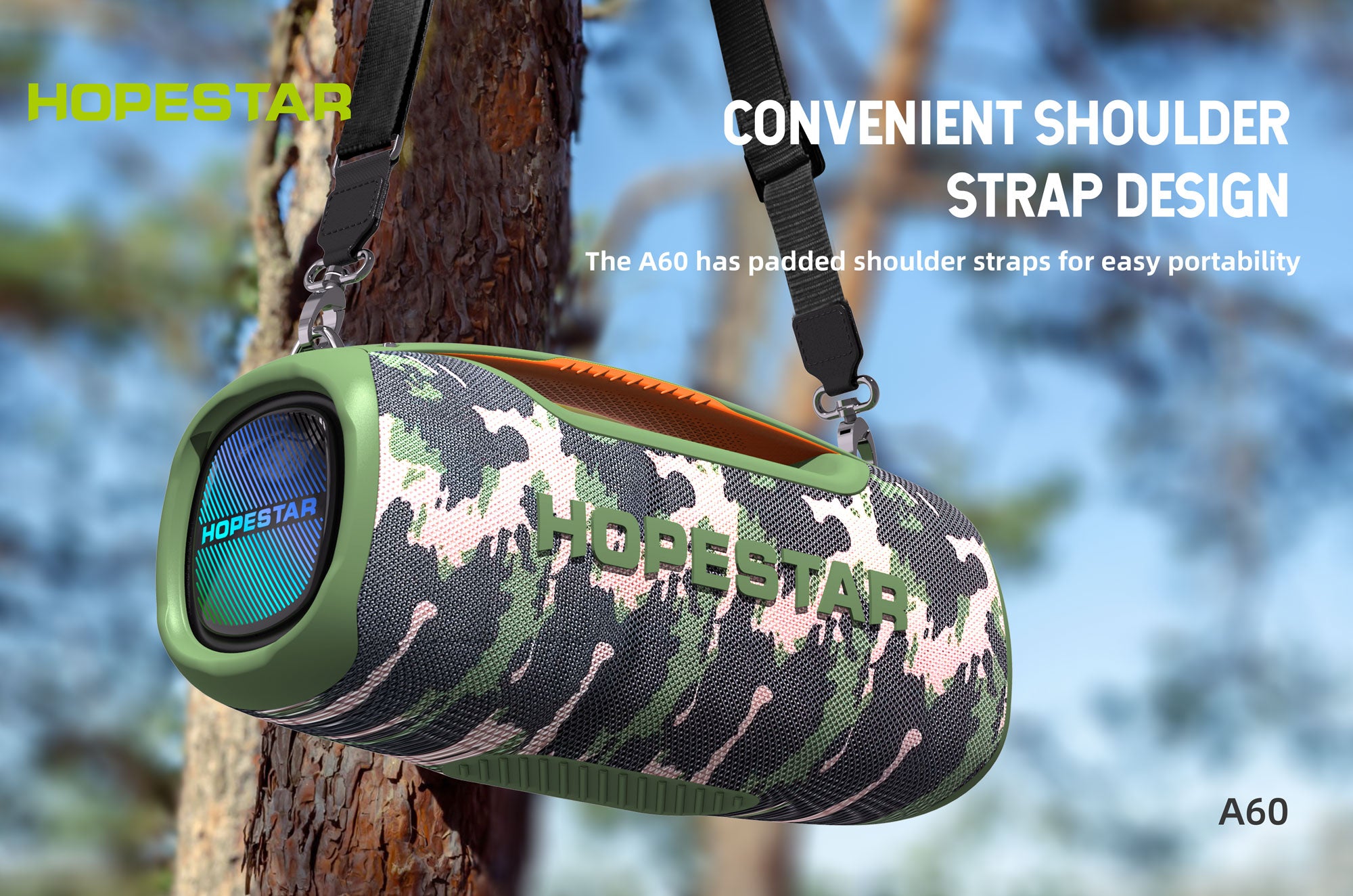 HopesTar Big Outdoor Speakers for Church, IPX6 LED Ceiling Lights with Bluetooth Speaker A60