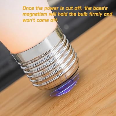 Floating Bulb Lamp Magnetic Levitating 3D printed light bulbs LED Light Desk Lamp Table lamp Night Light, 360 Degree Automatic Rotating Light