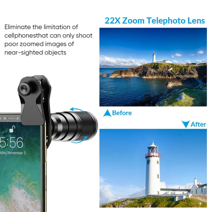 APEXEL 22X Telephoto Smartphone Lens Kit