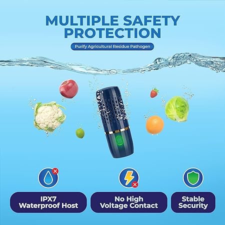 ADAK Wireless Fruit and Vegetable Purifier - Hydroxyl Ion Cleaner CX-2201, Efficient Fruit and Veg Cleaning Machine